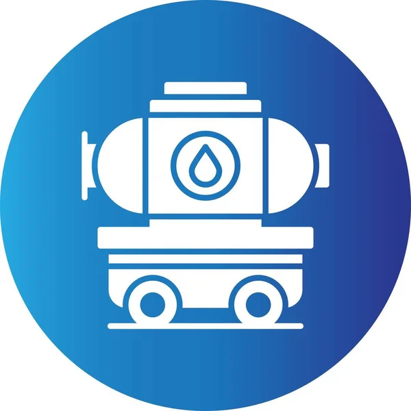 Tanker Truck Creative Icons Desig — Wektor stockowy