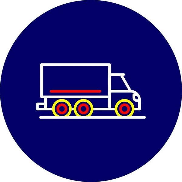 Cargo Truck Icone Creative Desig — Vettoriale Stock