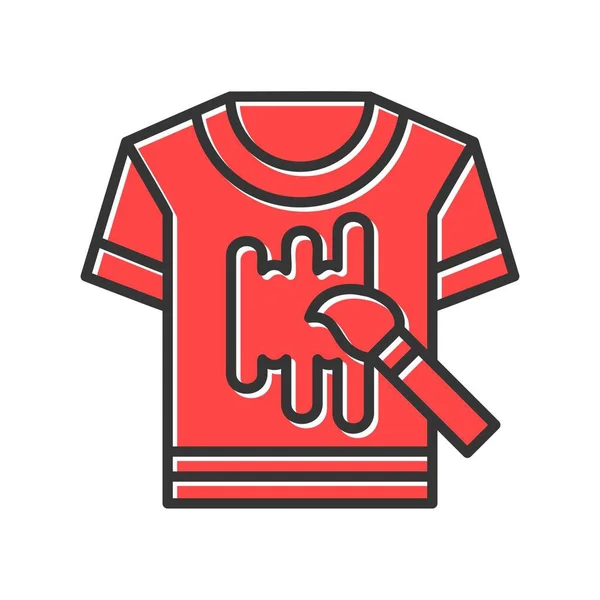 Tshirt Creative Icons Tervezése — Stock Vector