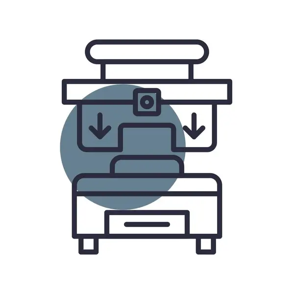 Press Machine Creative Icons Desig — Vettoriale Stock