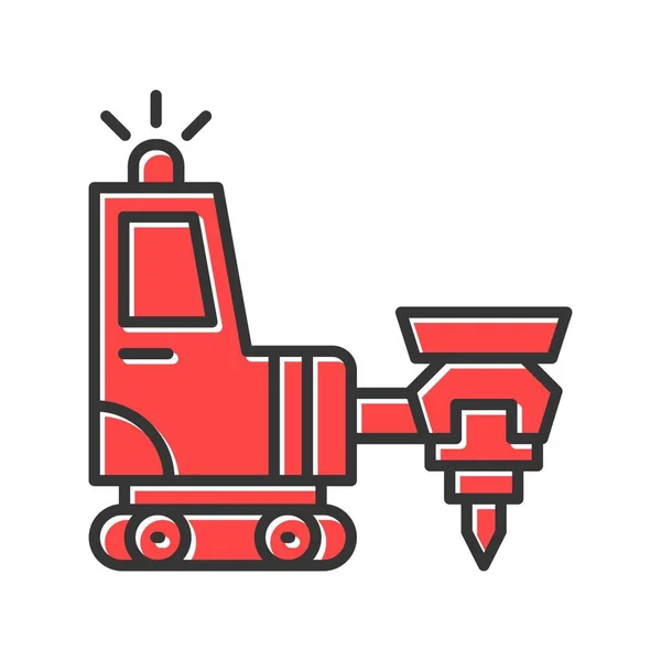 Drilling Machine Creative Icons Desig — Vector de stock