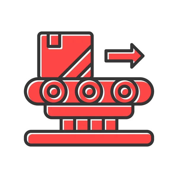 Conveyor Belt Creative Icons Desig — Stockvektor