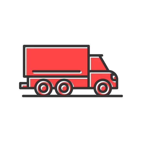 Vrachtwagen Creatieve Pictogrammen Desig — Stockvector