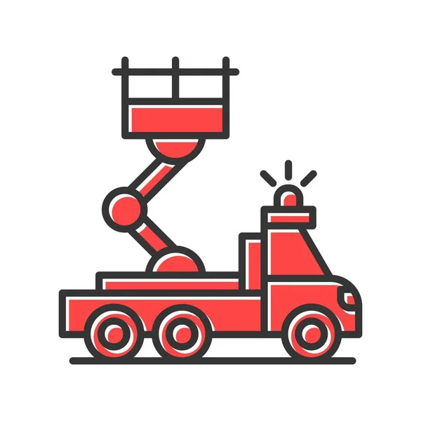 Драбина Вантажівка Творчі Іконки Демонстрація — стоковий вектор