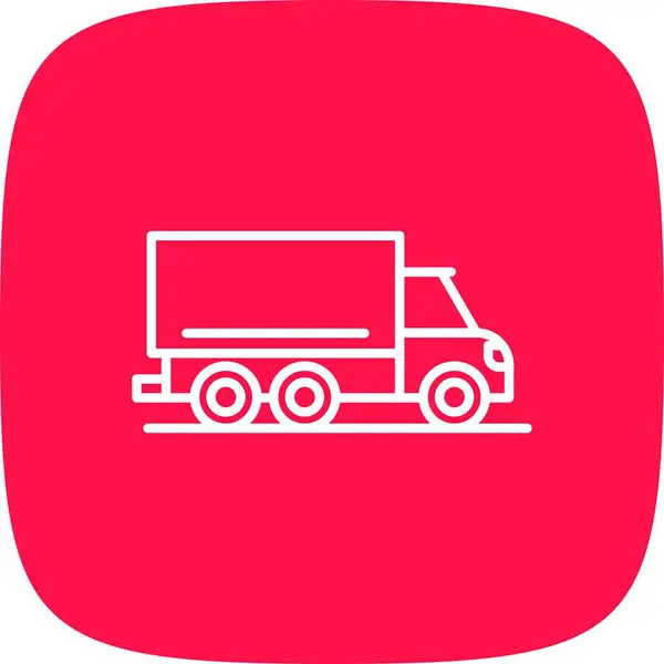 Cargo Truck Kreative Ikonen Desig — Stockvektor