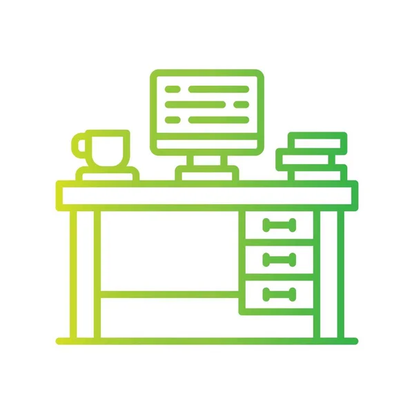 Office Desk Creative Icons Desig — Stockový vektor