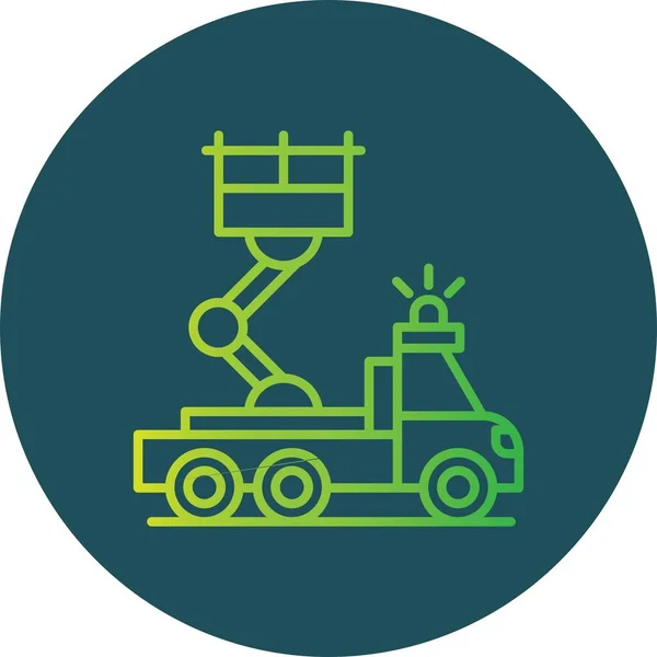 Ladder Truck Creative Icons Desig — Stockový vektor