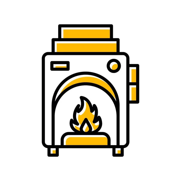 焚烧炉创意图标设计 — 图库矢量图片