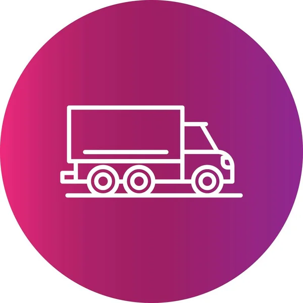 Camión Carga Iconos Creativos Desig — Vector de stock