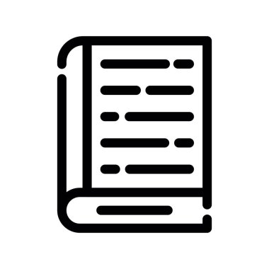 kağıt vektörü ince çizgi simgesi