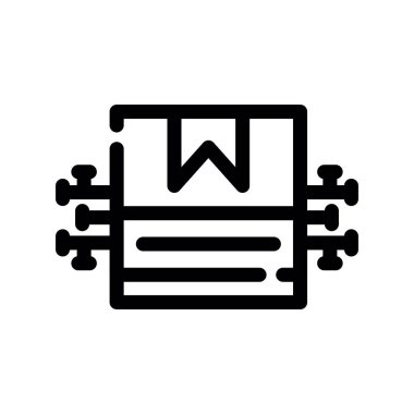 Ağ vektörü ince çizgi simgesi