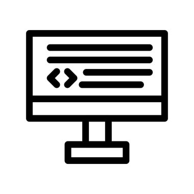 bilgisayar simgesi vektör illüstrasyonu