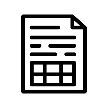 kalem simgesi, vektör illüstrasyonlu belge