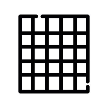 ızgara vektör ince çizgi simgesi