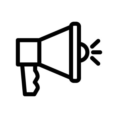 Megafon ikonu vektör illüstrasyonu