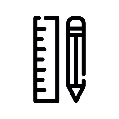 kalem vektörü ince çizgi simgesi