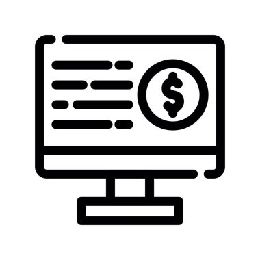 çevrimiçi para hattı simgesi.