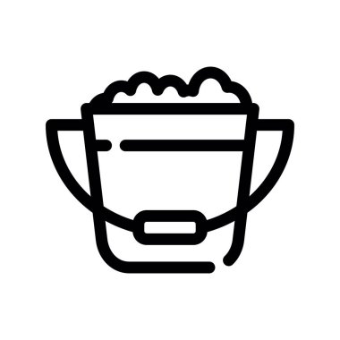 Kahve ikonlu kase, taslak tarzı