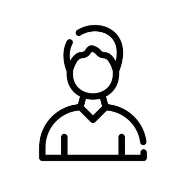 kullanıcı vektörü ince çizgi simgesi