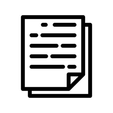 belge simgesi vektör illüstrasyonu