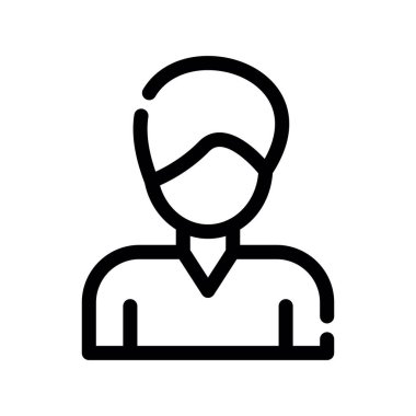 İş adamı simgesi, vektör illüstrasyonu