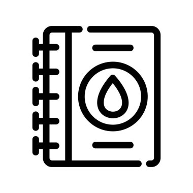 Yağ damlası simgesi, dış hat vektör işareti