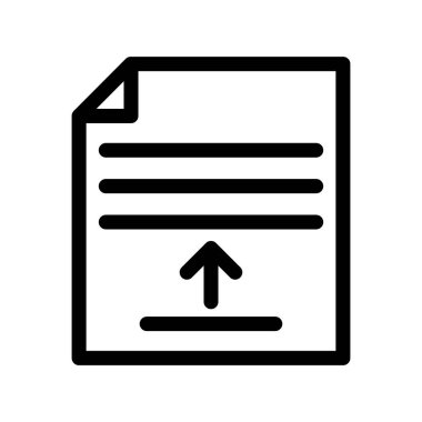 belge vektörü ince çizgi simgesi