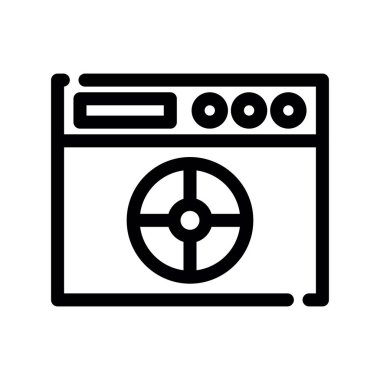 Çamaşır makinesinin vektör illüstrasyonu
