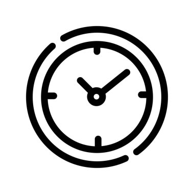 Saat simgesi vektör illüstrasyonu