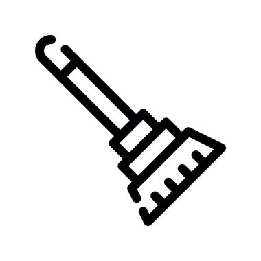 boya silindirli ikon vektörü. İnce çizgi işareti. izole edilmiş sınır sembolü çizimi