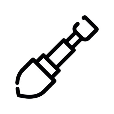 Tornavida simgesi. Vektör illüstrasyonu