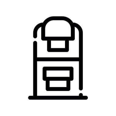 torpido vektörü ince çizgi simgesi