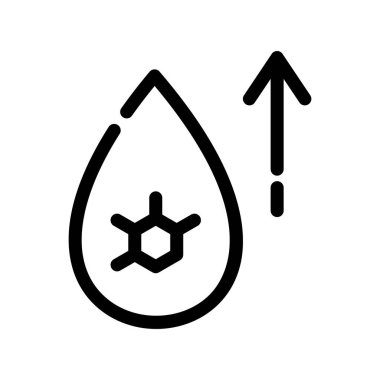 Su damlası vektör simgesi olan bir damla su