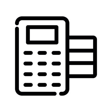 Projeniz için vektör hesap makinesi simgesi