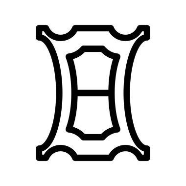 F harfi. izole edilmiş arkaplanda ana harf logo vektör çizimi.