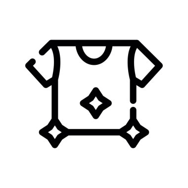 Giysi simgesi vektörü beyaz arkaplanda izole edilmiş, giysi şeffaf işareti, çizgi veya tasarım elementleri. özet biçiminde