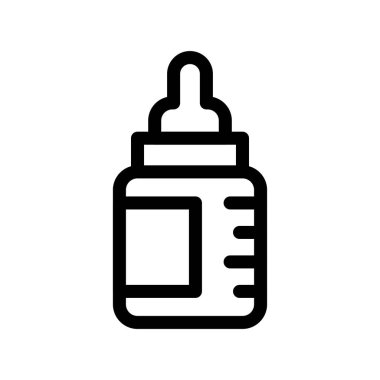 ilaç vektörü ince çizgi simgesi