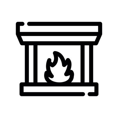 Ateş vektörü simgesini ateşle