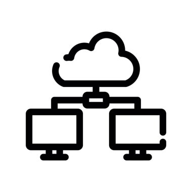 ağ vektörü düz simgesi