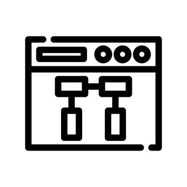 Şeffaf bir arkaplanda yazıcı vektör çizimi. Birinci kalite semboller. Konsept ve grafik tasarım için ince çizgi simgesi.