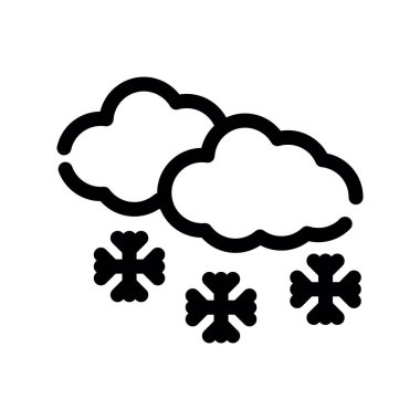 Hava ikonu vektörü. İnce çizgi işareti. izole edilmiş sınır sembolü çizimi