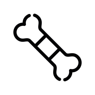 kemik vektörü ince çizgi simgesi