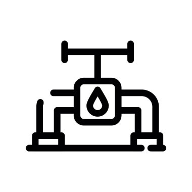 su borusu simgesi vektör çizimi tasarımı
