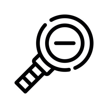 Cam ikonu büyüt. Beyaz arkaplanda izole edilmiş web tasarımı için cam işaret simgesini büyüt