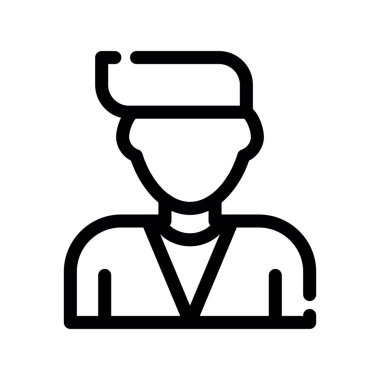 Bir doktor simgesinin vektör çizimi