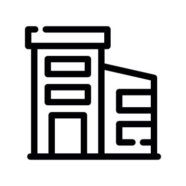 Yapı vektörü ince çizgi simgesi