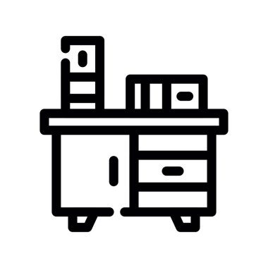 Yazıcı simgesi vektör illüstrasyonu