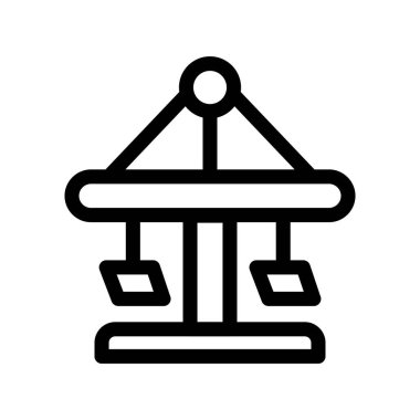 Mahkeme ikonu vektör taslağı çizimi. mahkeme işareti.