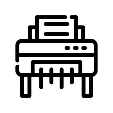 Bir yazıcı simgesinin vektör illüstrasyonu