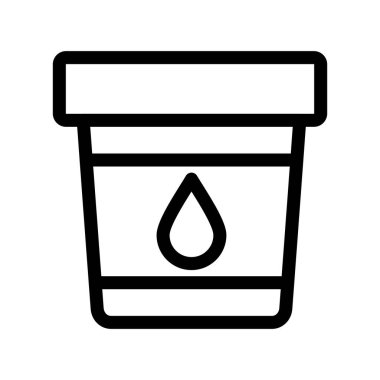 Yağ damlası ikonu. Beyaz arkaplanda izole edilmiş web tasarımı için özet yağ bırakma vektör simgesi
